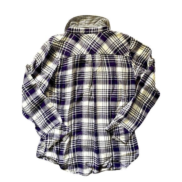 RAILS Plaid Button Down Shirt Purple / White Size XS - Picture 2 of 5